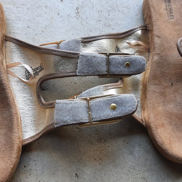 Michael Michael Kors Double Straps w/ Velcro Slide Sandals Size 3 Kids - Picture 4 of 6